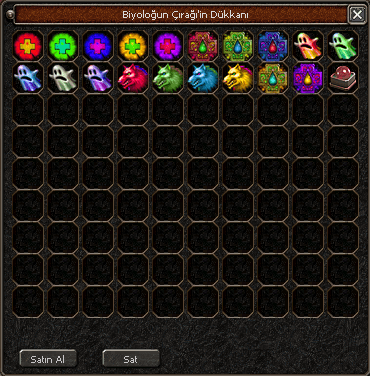 Zırh Satıcısı Envanteri